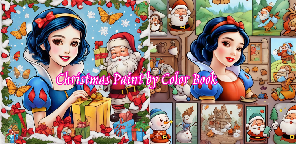 Christmas Paint by Color Book